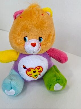 Vintage 2006 Care Bears “Work of Heart” Bear 7" Seated Plush by Nanco